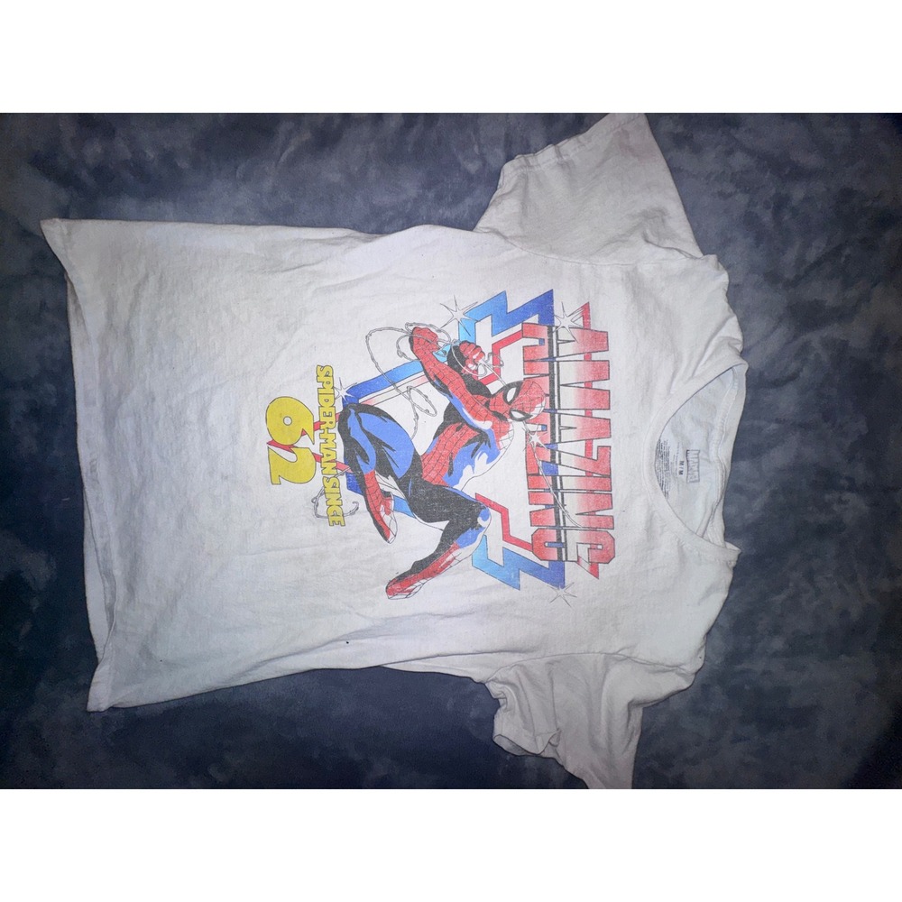 Marvel Amazing Spider-Man Since 62 Graphic T-Shirt White Medium Comic Tee